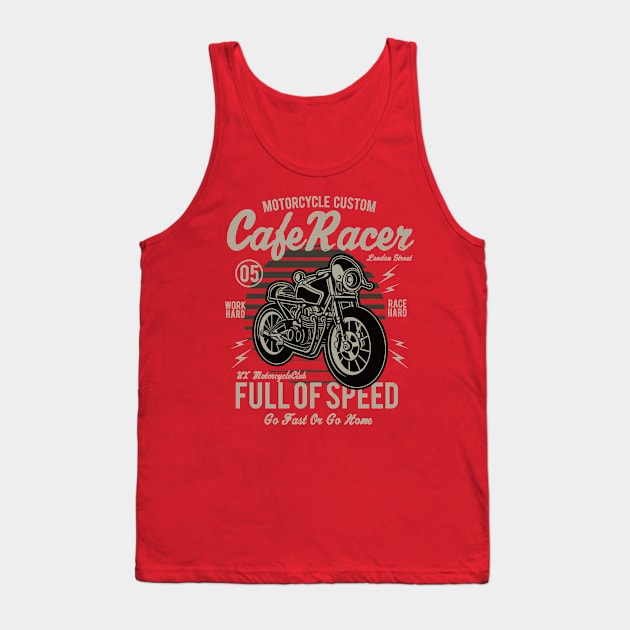 Cafe Racer Tank Top by PaunLiviu